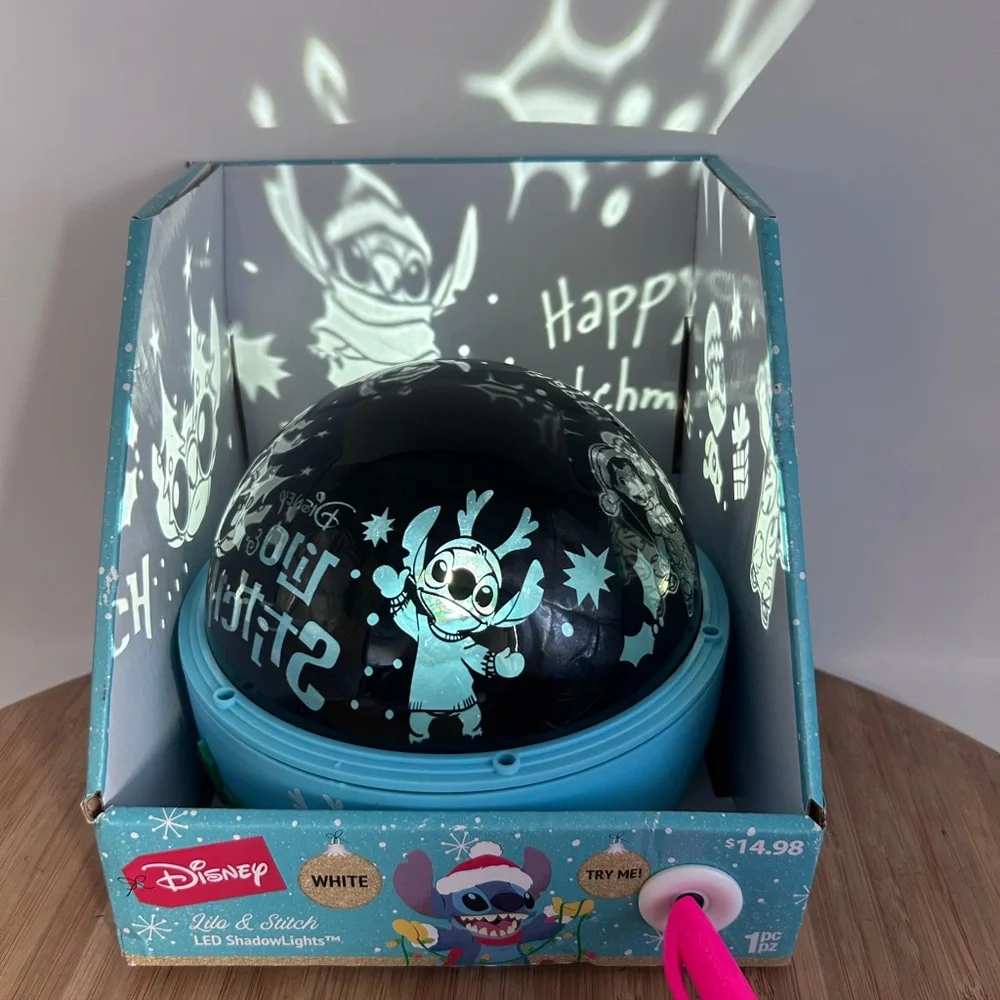 Lilo & Stitch Christmas Lightshow Projector Tabletop‎ Shadow Lights Holiday New